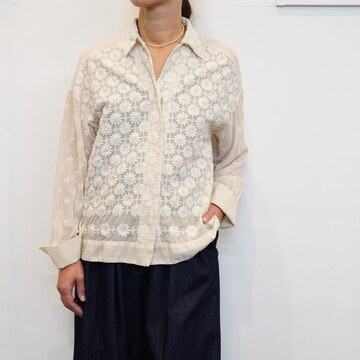 ANTIPAST(AeBpXg) / G-DYED EMB BLOUSE #DEB7