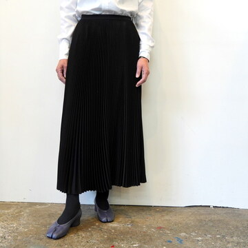 Graphpaper(Oty[p[) SATIN PLEATS SKIRT #GL251-40225B