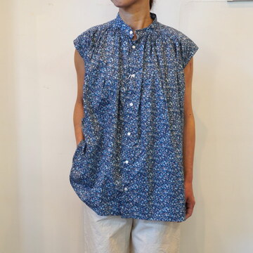 TOUJOURS(gDW[) PLEATED SLEEVELESS LONG SHIRT #YM42TS02