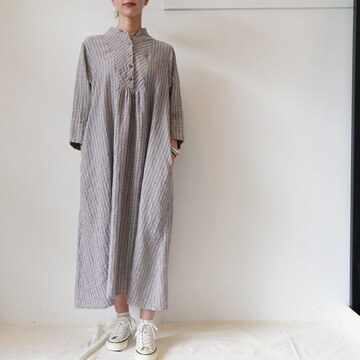 SARAH(サラ)  TOMOYO MINI CHECK LINEN OP #C71265
