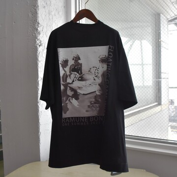 ebagos(エバゴス) / BigTシャツ オーガニックコットンプリント #55508BKGR-AA