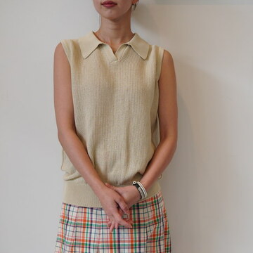 BATONER(ogi[) OX SUMMER KNIT NO SLEEVE SKIPPER#BN-25SL-054