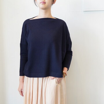 DANIELA GREGIS(_jG OWX) barchetta knitted boatneck sweater classica #MB1PW4415F