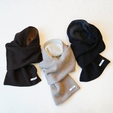 ARMEN(A[) WOOL/CASHIMERE 2TONELOOPSCARF #BAAM1961CB