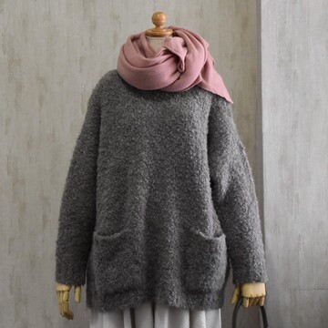 maison de soil(]h\C) / CREW NECK PULLOVER WITH POCKET #CNMDS2562A-AA