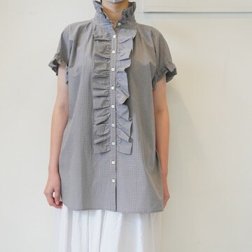 dahl'ia(�_���A) FRILL N/S BL CHECK  #DBL-364CH