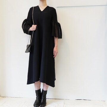 CFCL(�V�[�G�t�V�[�G��) POTTERY LUCENT LONG BELL SLEEVE FLARE DRESS#CF011KH139JP00