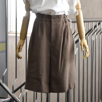 SACRA (�T�N��) / LINEN WOOL GABARDINE HALF PANTS�y2�F�W�J�z #126101112-AA