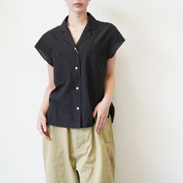 chimala(�`�}��) WOMEN'S DOBBY SHORT SLEEVE SHIRT #CS41-S03