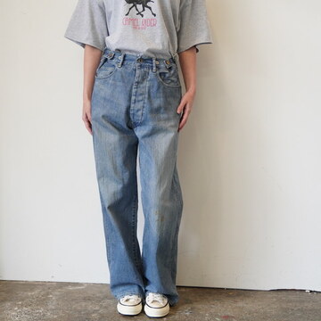 chimala(�`�}��) / UNISEX 13OZ W WADTH DENIM WAIST ADJUSTABLE PANTS #CS41-MP10B